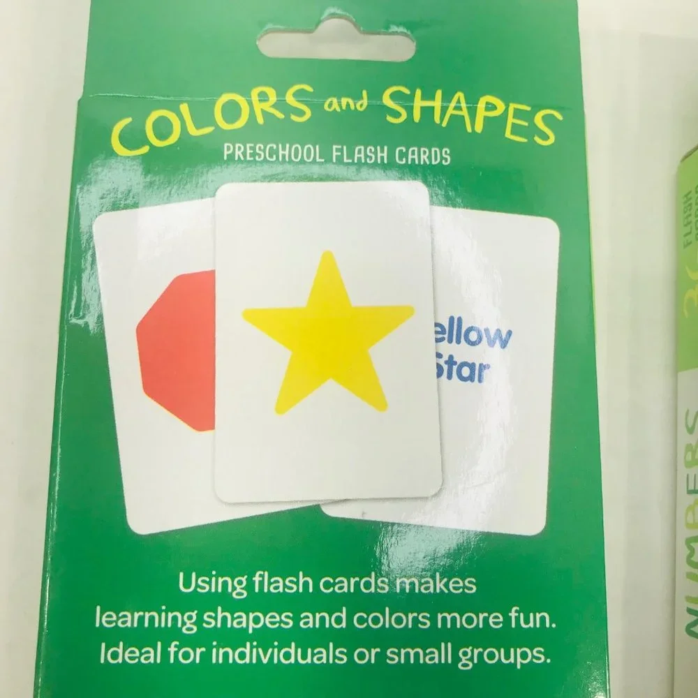 Bendon Numbers / Colors And Shapes Flash Cards Ages 4+ And 3+ New